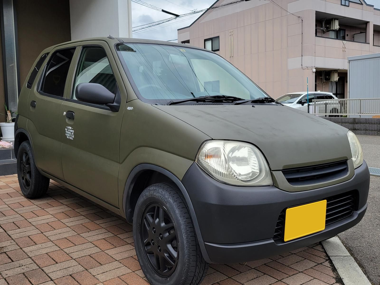 スズキ Keiをオリーブドラブで刷毛塗り全塗装！ - 刷毛（ハケ