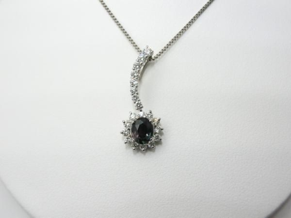 ブラジル産アレキサンドライト ダイヤモンドネックレス AX 0.49ct D