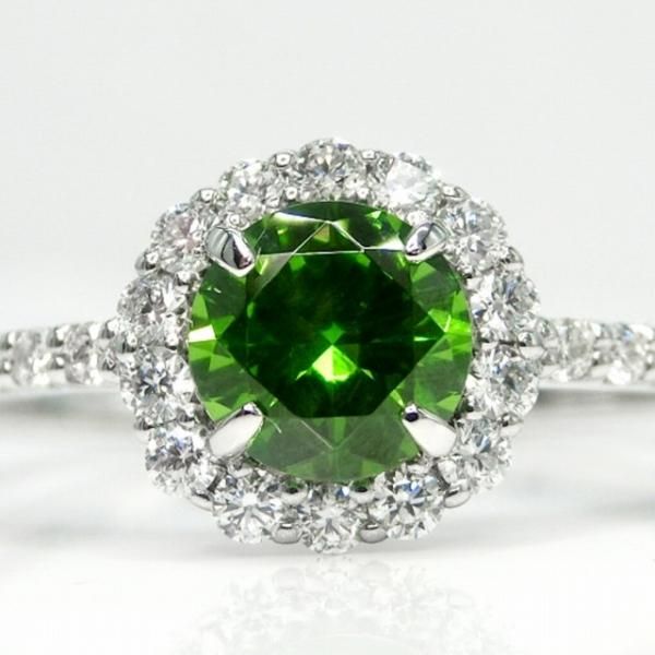 デマントイドガーネット ダイヤモンドリング DTG 0.54ct D 0.21ct