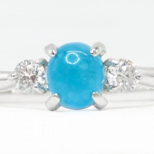 パライバトルマリン ダイヤモンドリング PA 0.436ct D 0.13ct Pt950