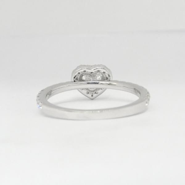 Dカラーハートシェイプダイヤモンドリング D 0.500ct D-VS1 D 0.40ct