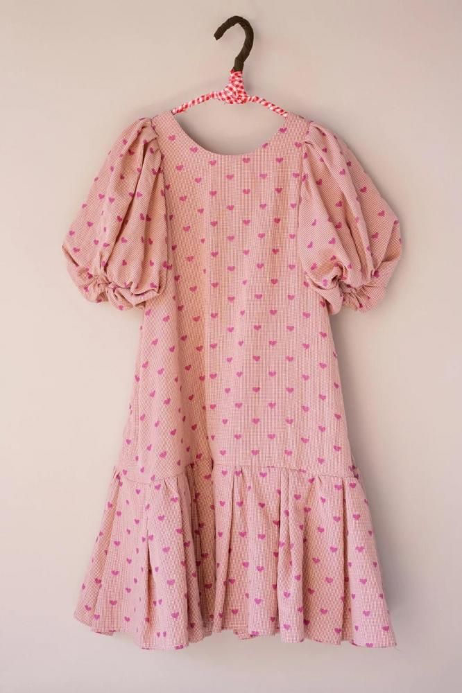 heart mom dress - pink - the LITTLE STANDARD