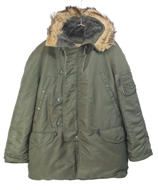 米軍 N-3B フライトジャケット 6279F (L) 1964年 実物 ナイロンシェル