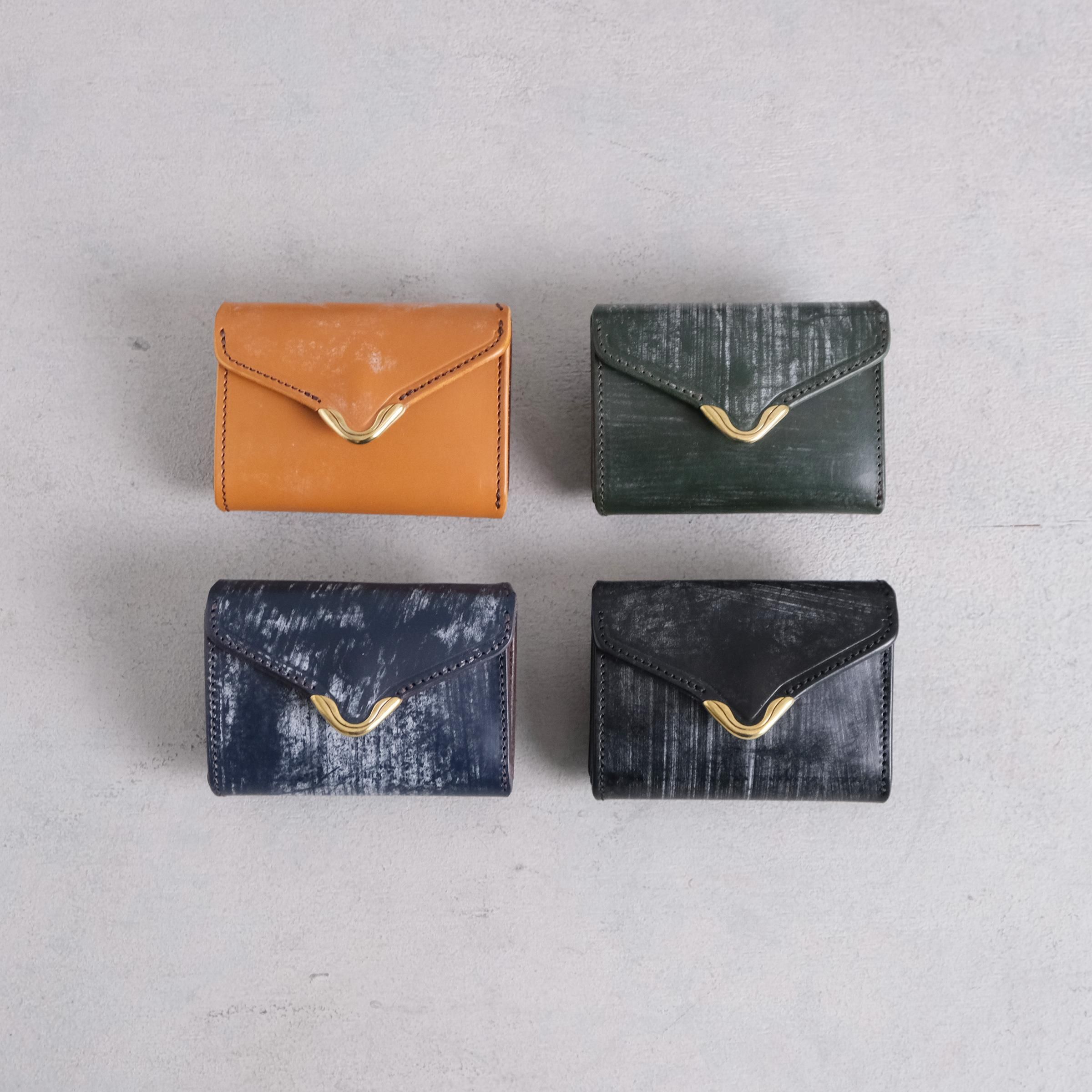 池之端銀革店 Cramp (UKブライドルレザー) コンパクトウォレット Cr