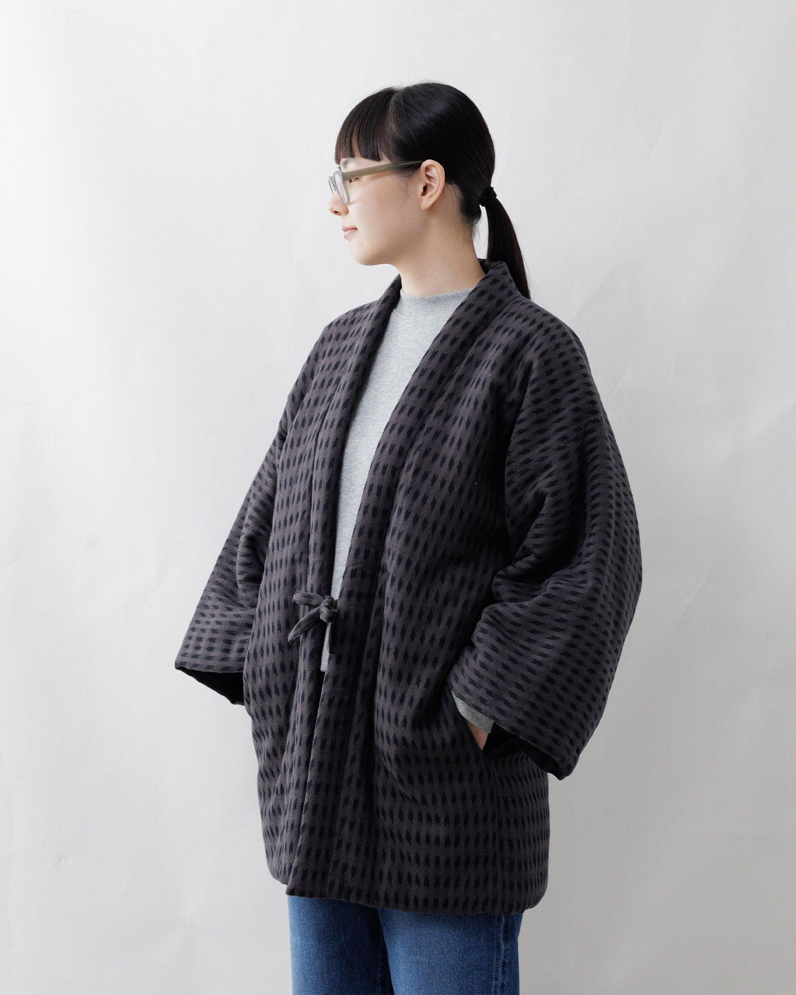 宮田織物 はんてん 半纏 [白鷹袢天・グレー] 男女兼用【完売