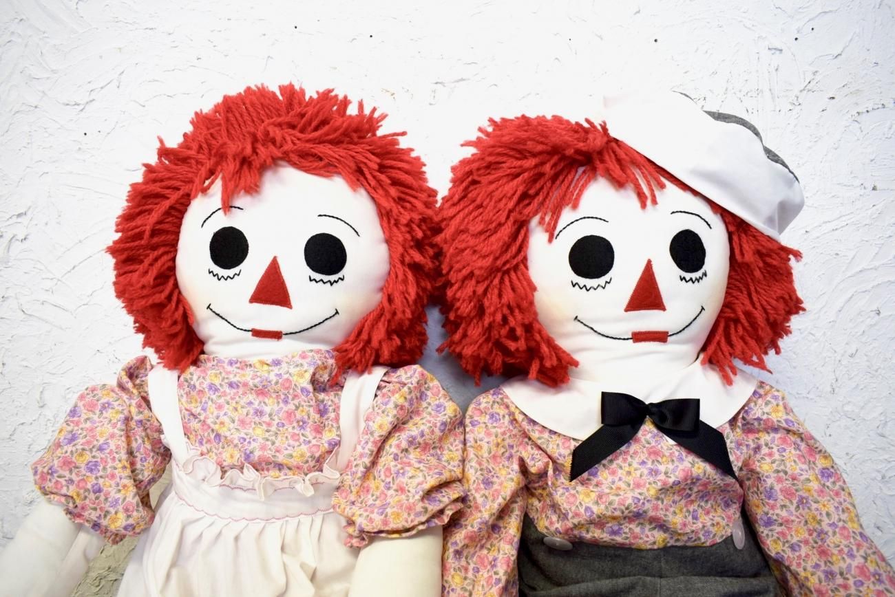 ビンテージ ラガディ・アン＆アンディ ペア人形 - 大阪和泉市の