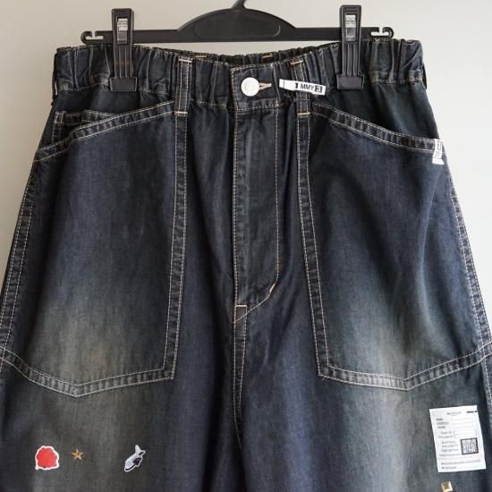 Maison MIHARA YASUHIRO BAKER JEANS w STICKER DENIM PANTS(J14PT124)