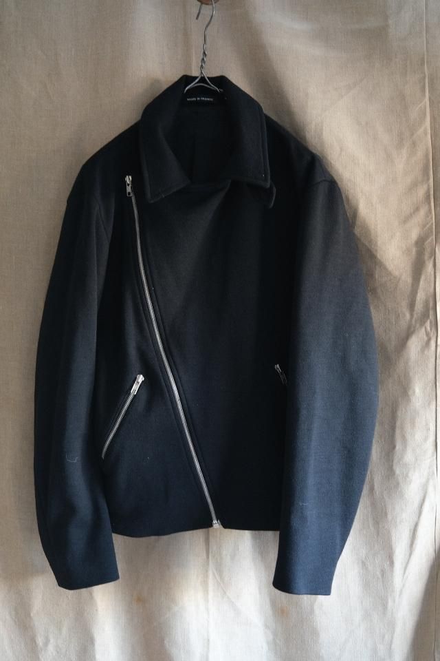 OLD agnes b Wool Riders Jacket Made in France - jam-clothing