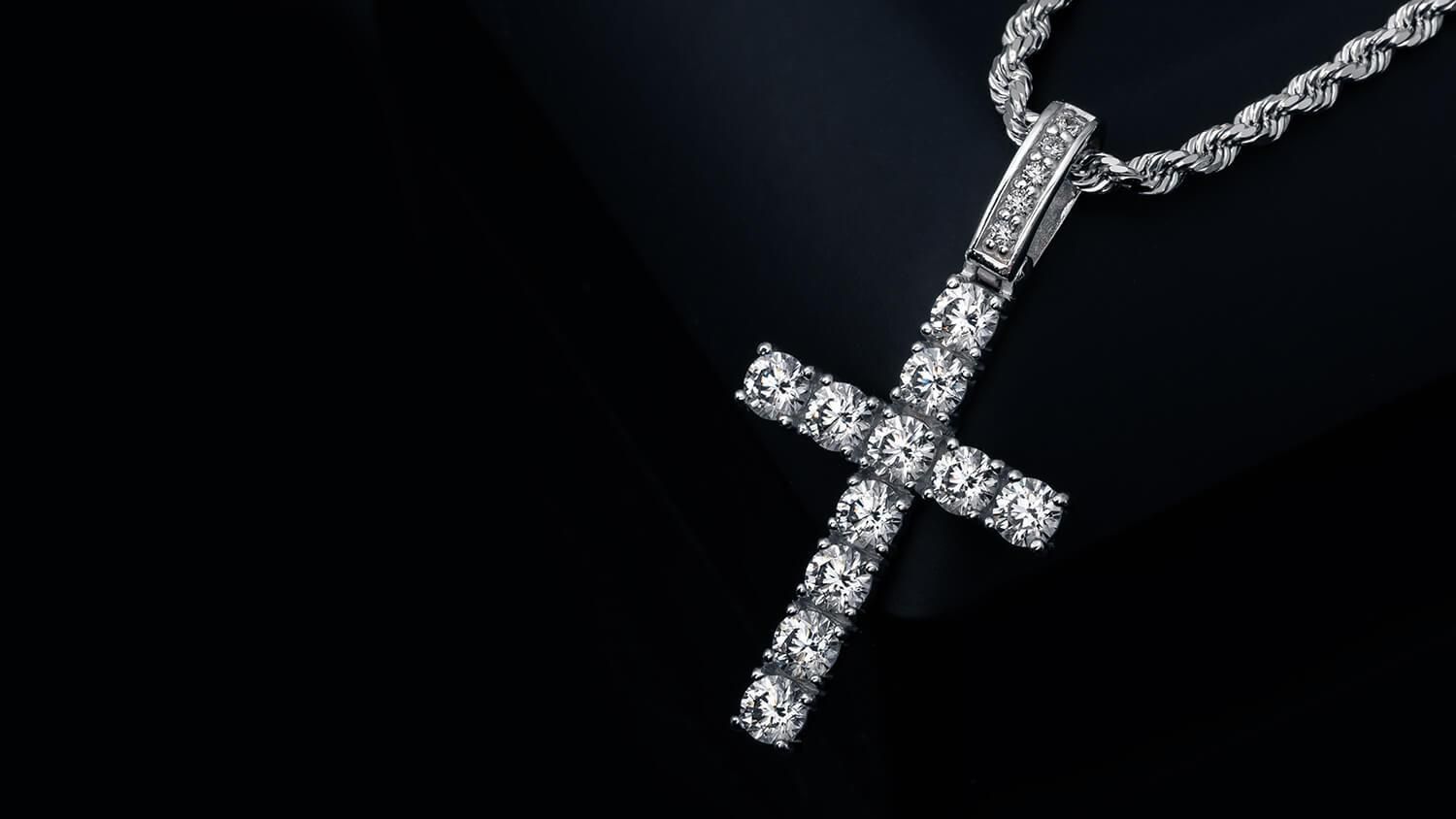 10K ホワイトゴールド ペンダント Mサイズ 3-14331-02 - AVALANCHE