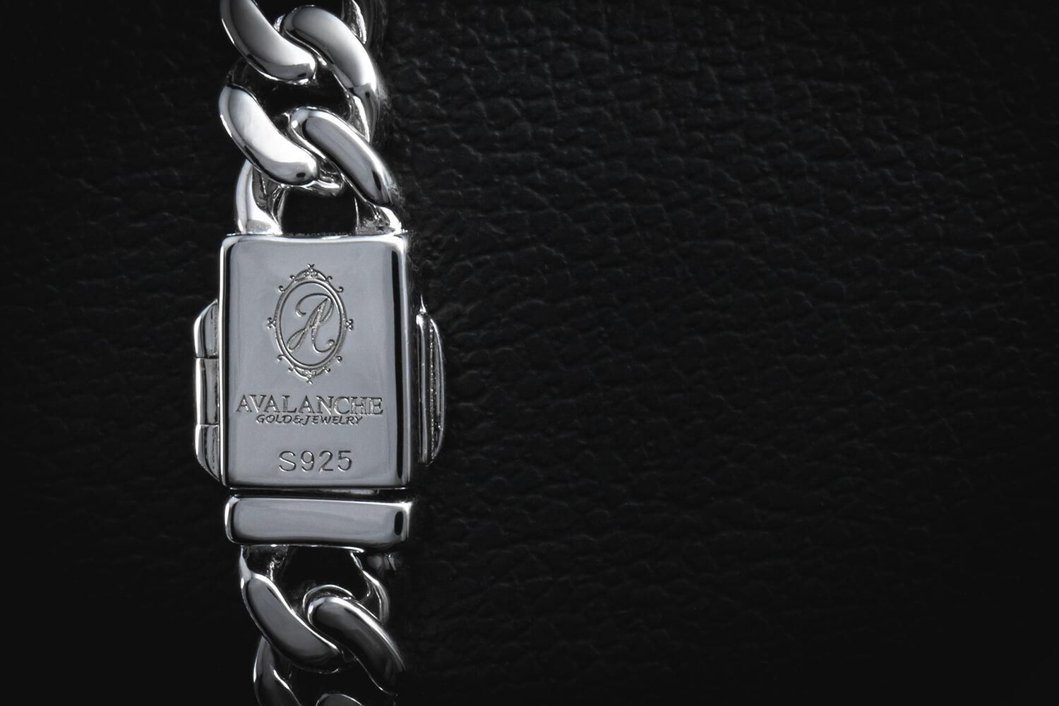 シルバー マイアミブレスレット 幅7mm 18cm-20cm AHB-0101-7MM