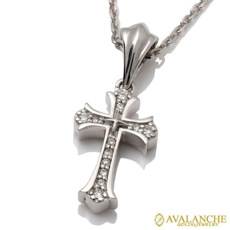 ダイヤモンド 10K ホワイトゴールド ネックレス 45cm-50cm 3-13811-02