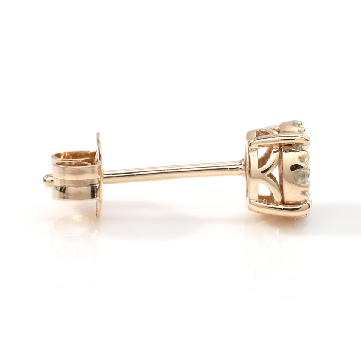 ダイヤモンド 10K イエローゴールド ピアス 5mm E2427-10Y - AVALANCHE