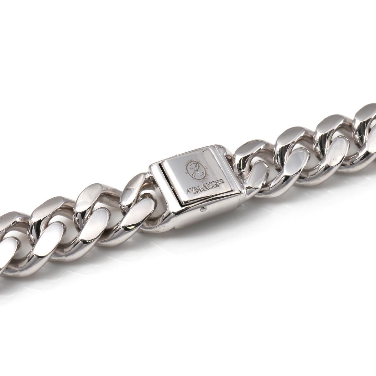 シルバー マイアミネックレス 幅11.2mm 45cm-60cm 300KDO2-CHC