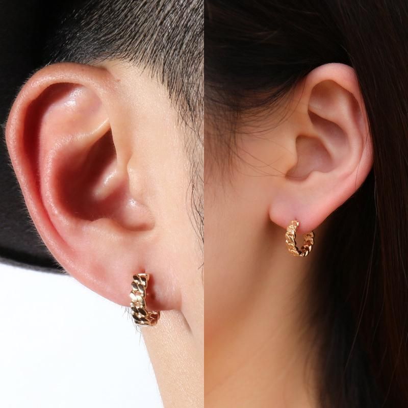 10K イエローゴールド マイアミピアス 13mm - AVALANCHE OFFICIAL STORE