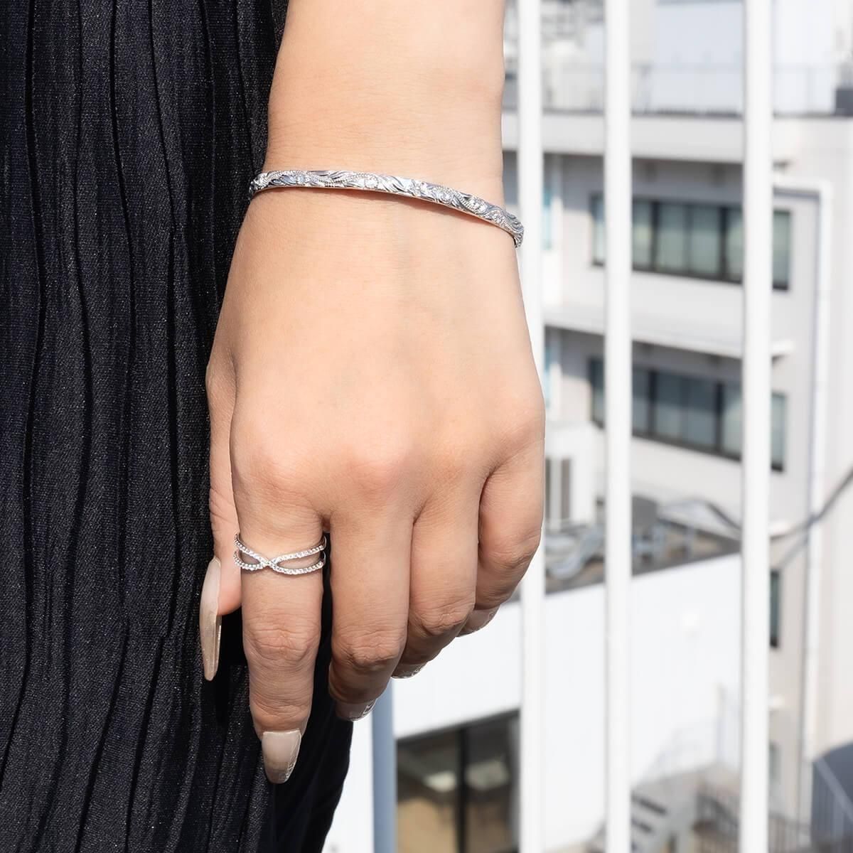 シルバー バングル 幅4mm 18cm JK-3197-1 - AVALANCHE OFFICIAL STORE