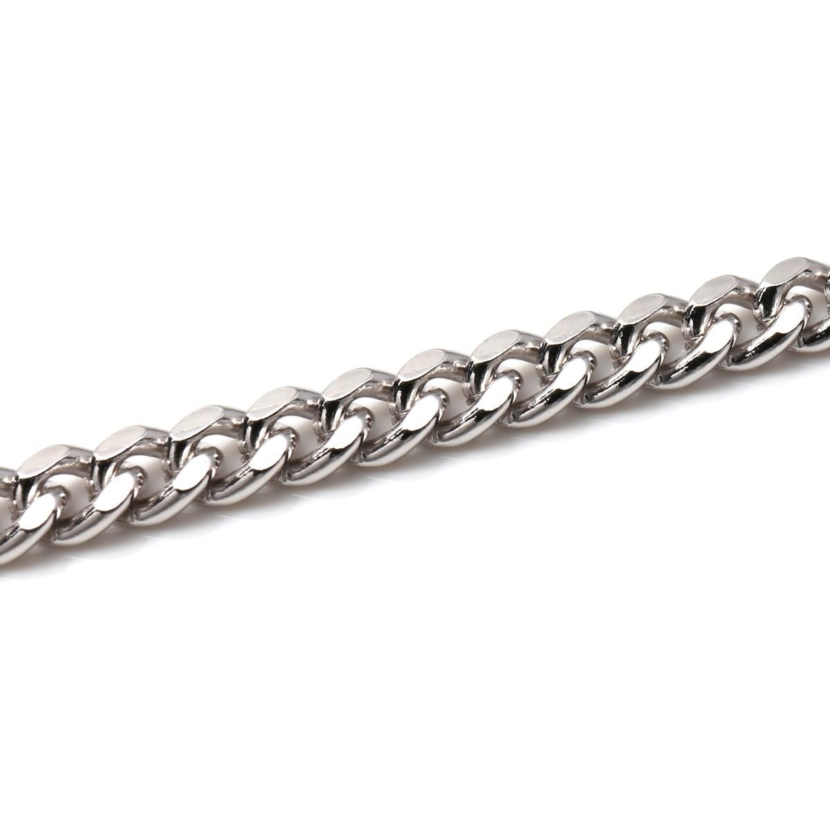 シルバー マイアミブレスレット 幅4mm 17cm-19cm 120KDO2 - AVALANCHE