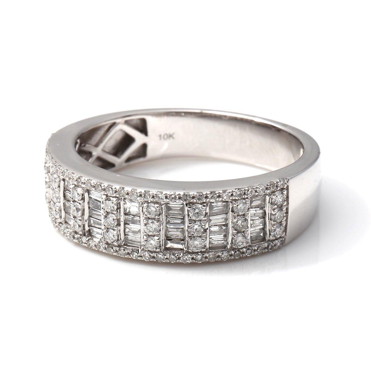 ダイヤモンド 10K ホワイトゴールド リング 22号 - AVALANCHE OFFICIAL