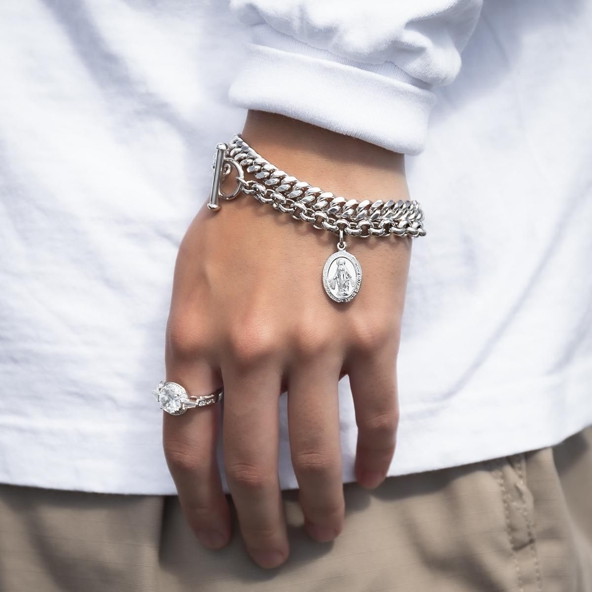 シルバー ロロブレスレット 幅7mm 17cm-21cm B1141-2 - AVALANCHE