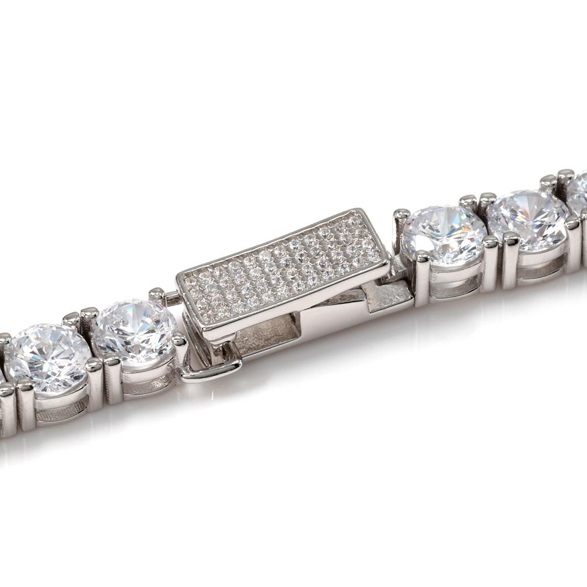 シルバー テニスブレスレット 幅5mm 18cm-20cm AHBL-D042-5MM