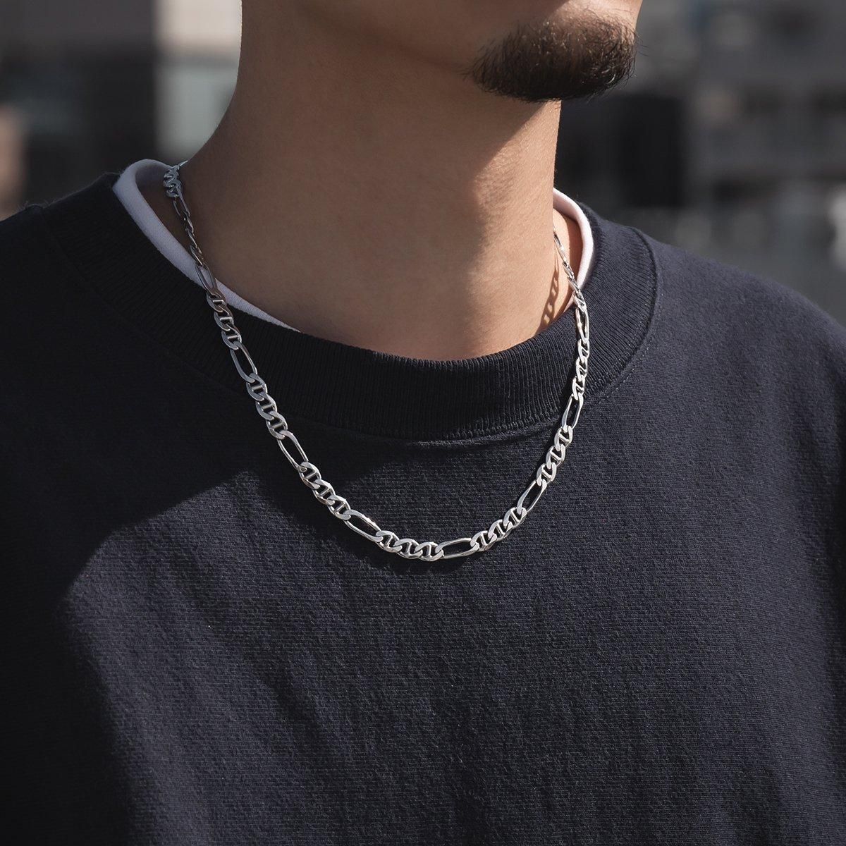 シルバー ネックレス 幅6mm 40cm-50cm 150TR-31D6-C3041 - AVALANCHE