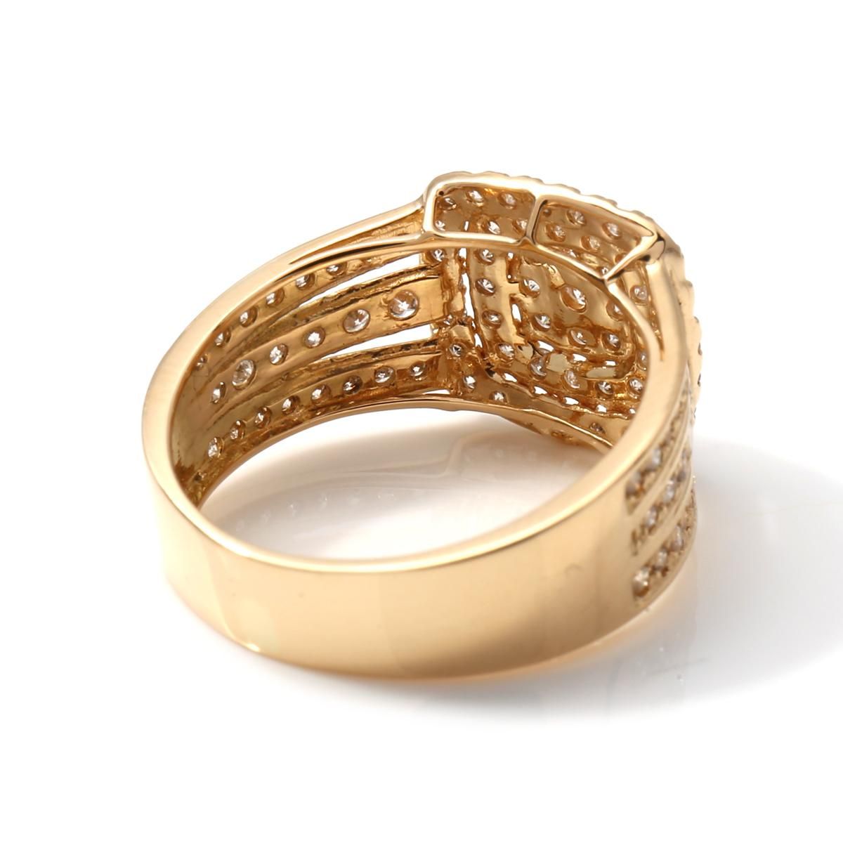 ダイヤモンド 18K イエローゴールド リング 10号-12号 - AVALANCHE