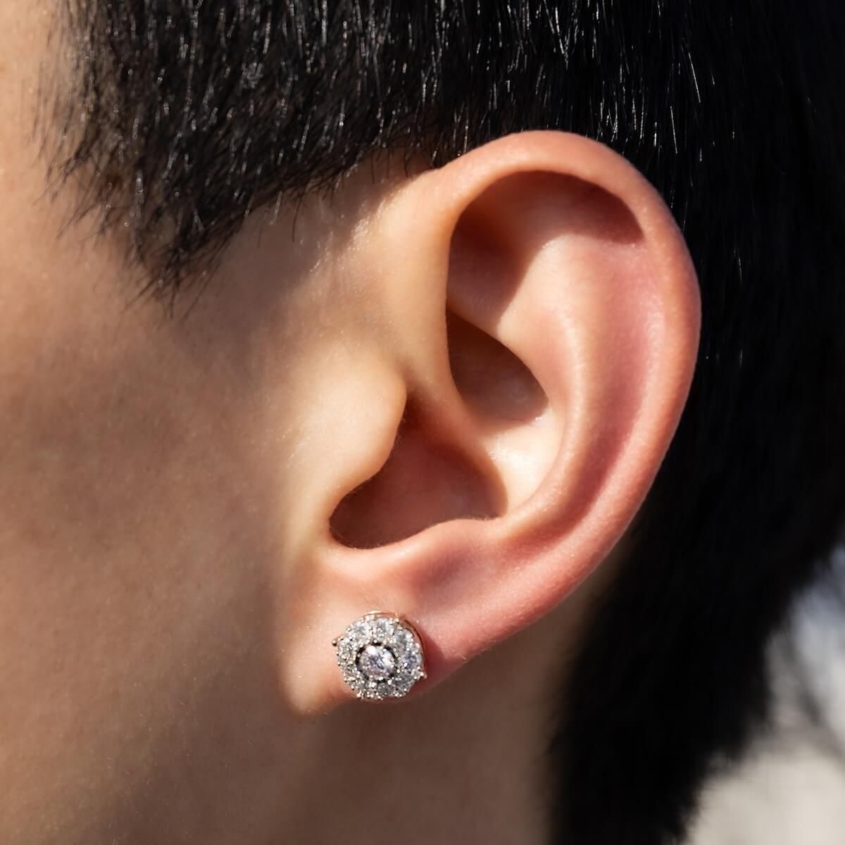 ダイヤモンド 18K ローズゴールド ピアス 9mm - AVALANCHE OFFICIAL STORE