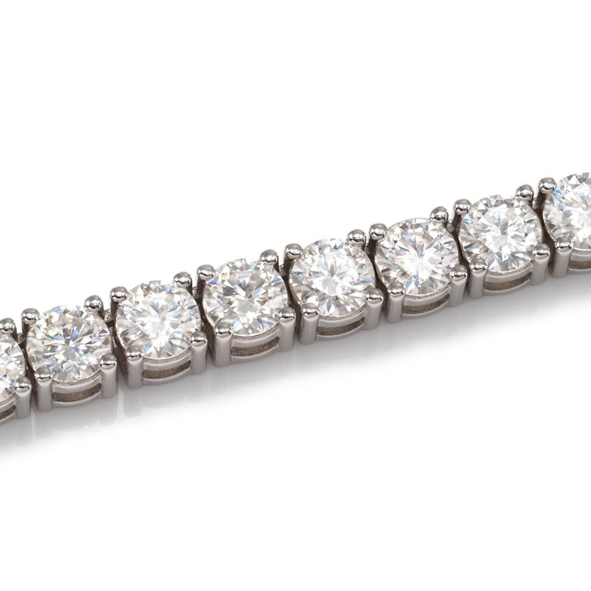 モアサナイト シルバー テニスブレスレット 幅4mm 17cm-20cm HBL-D042