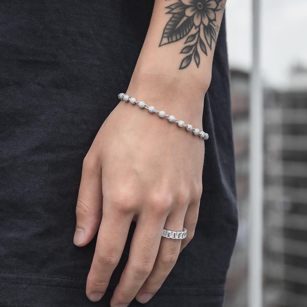 シルバー ブレスレット 幅5mm 19cm-21cm AHB-24002 - AVALANCHE