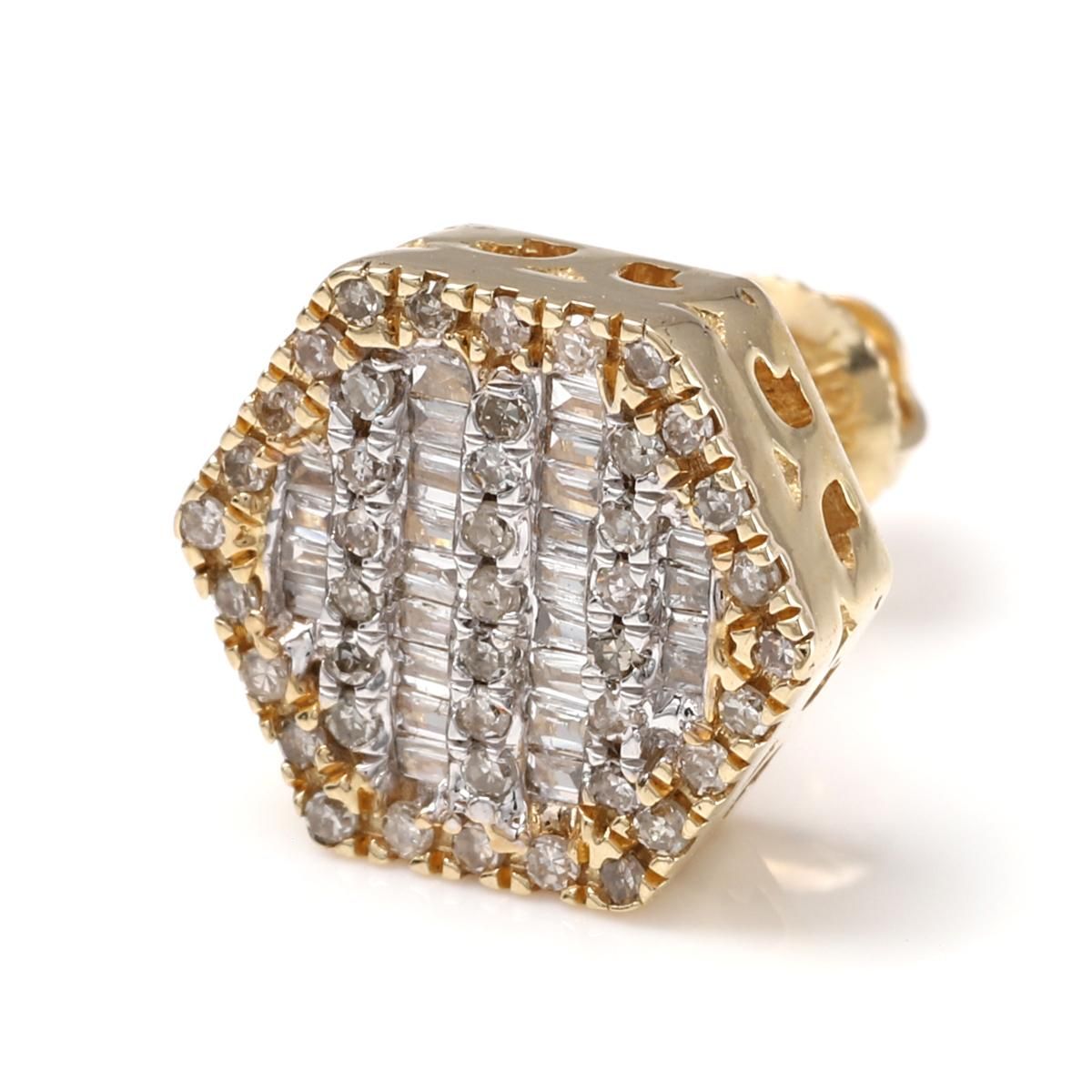 ダイヤモンド 10K イエローゴールド ピアス A0130004-YG - AVALANCHE