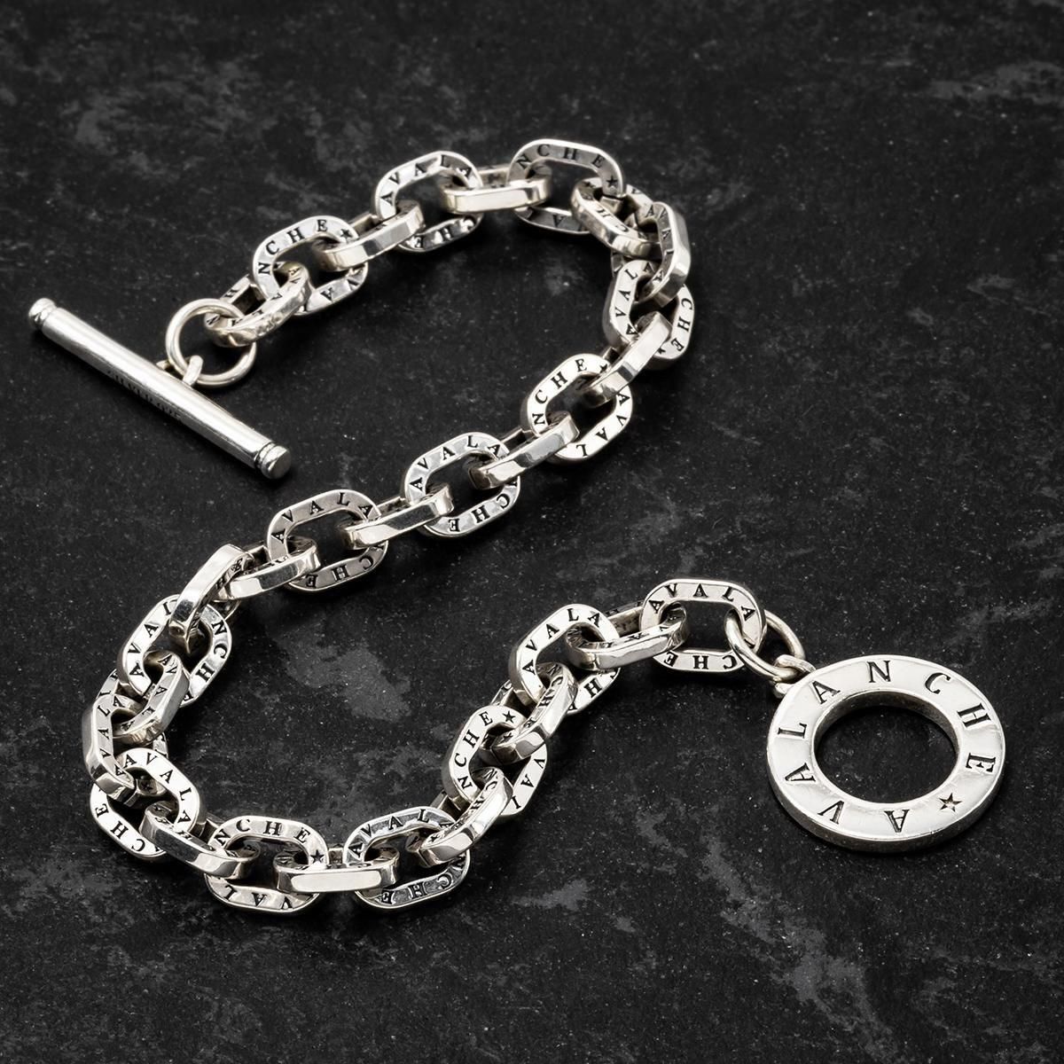 アヴァランチシグネチャー フラットアンカー シルバー ブレスレット 幅