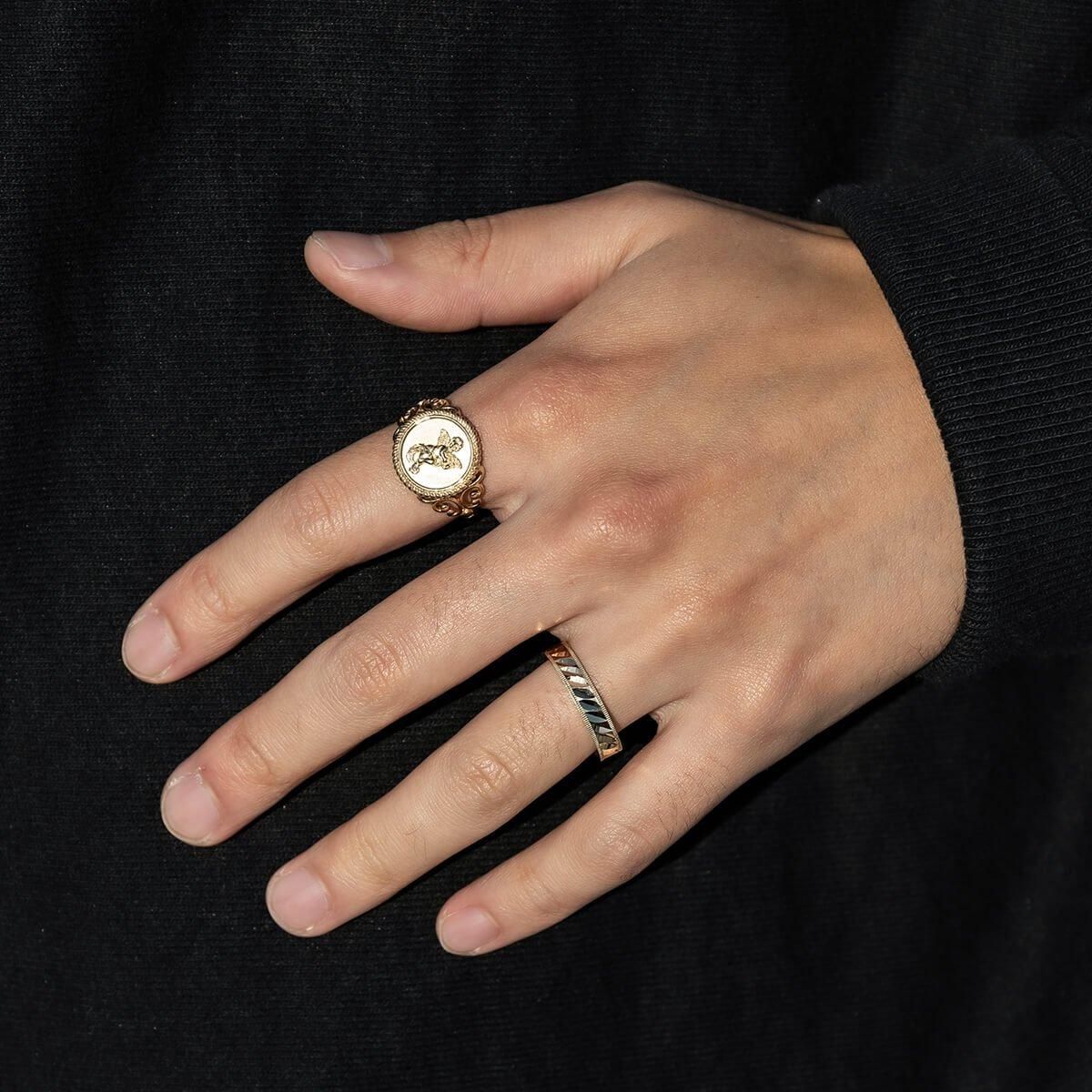 10K イエローゴールド リング 7号-21号 U680-40 - AVALANCHE OFFICIAL