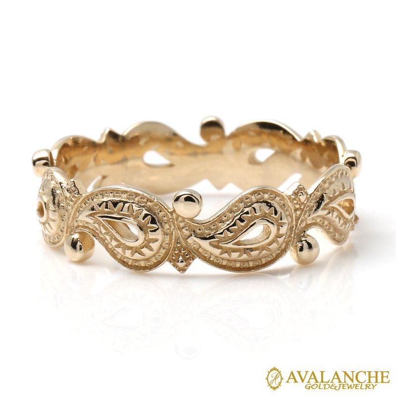 10K イエローゴールド リング 9号-25号 2-3112-01 - AVALANCHE