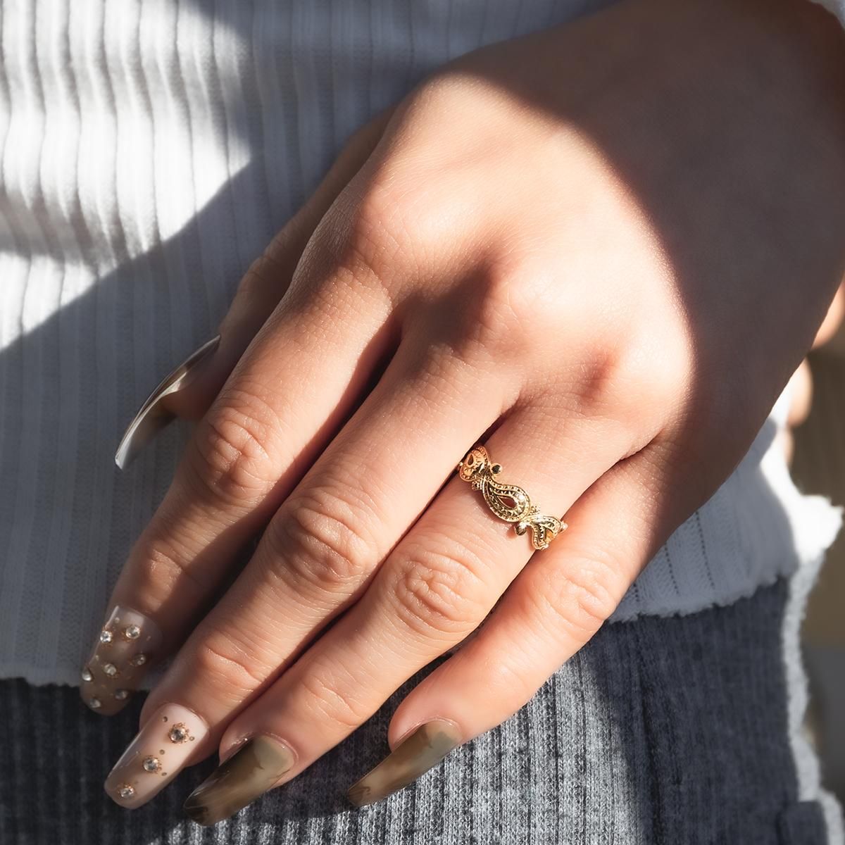 10K イエローゴールド リング 9号-25号 2-3112-01 - AVALANCHE