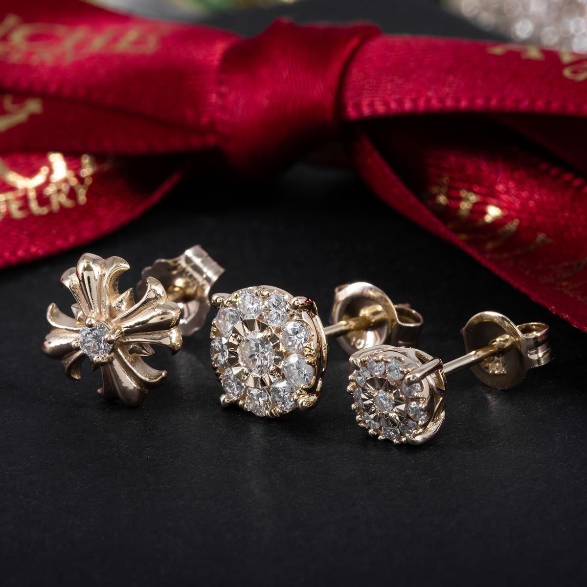 ダイヤモンド 10K イエローゴールド ピアス - AVALANCHE OFFICIAL STORE