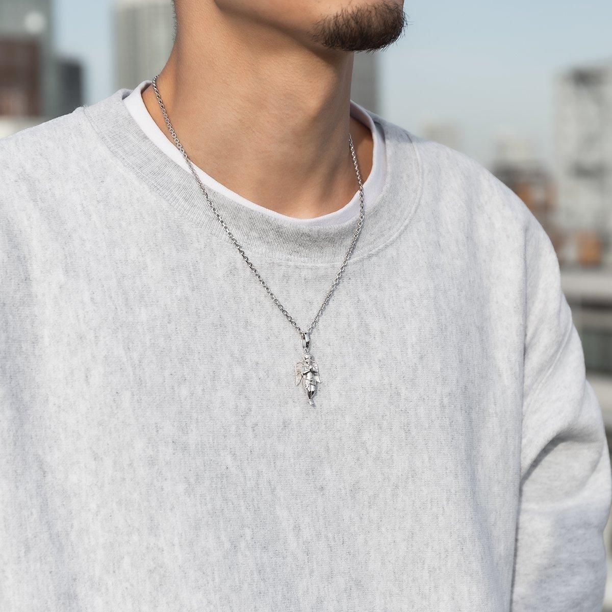 シルバー ネックレス&ペンダント 50cm-60cm 3-9674-01/080KF1D4HCM