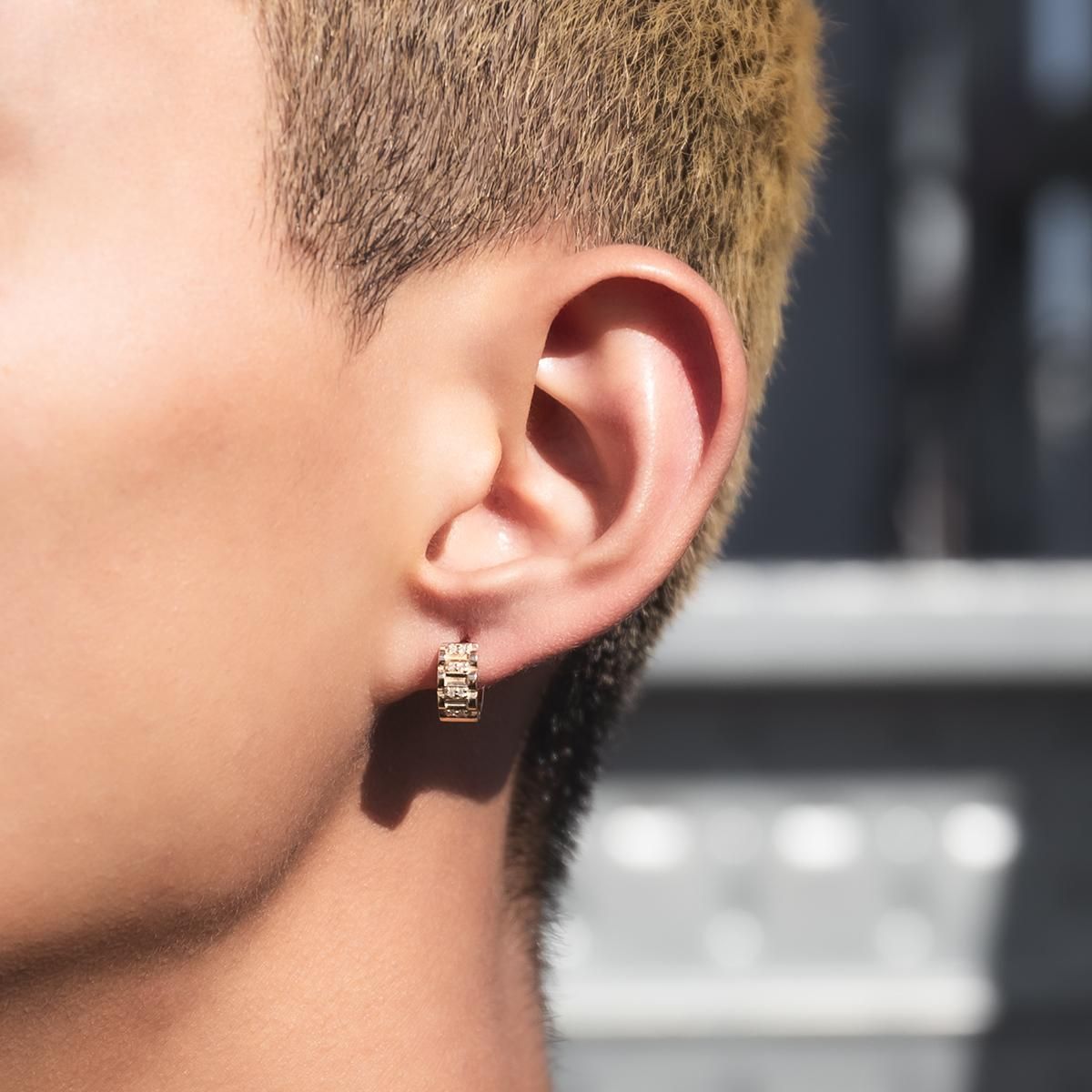 ダイヤモンド 10K イエローゴールド ピアス 10mm - AVALANCHE OFFICIAL