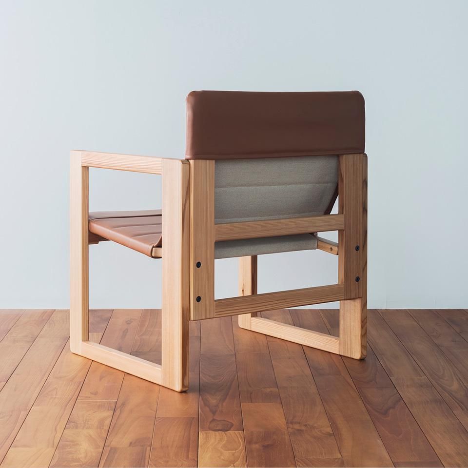 吉村順三・たためる椅子（レザー）｜低座の椅子と暮らしの道具店