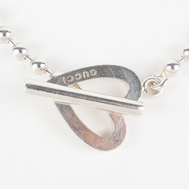 ハートボールチェーンブレスレット シルバー ヴィンテージ|グッチ