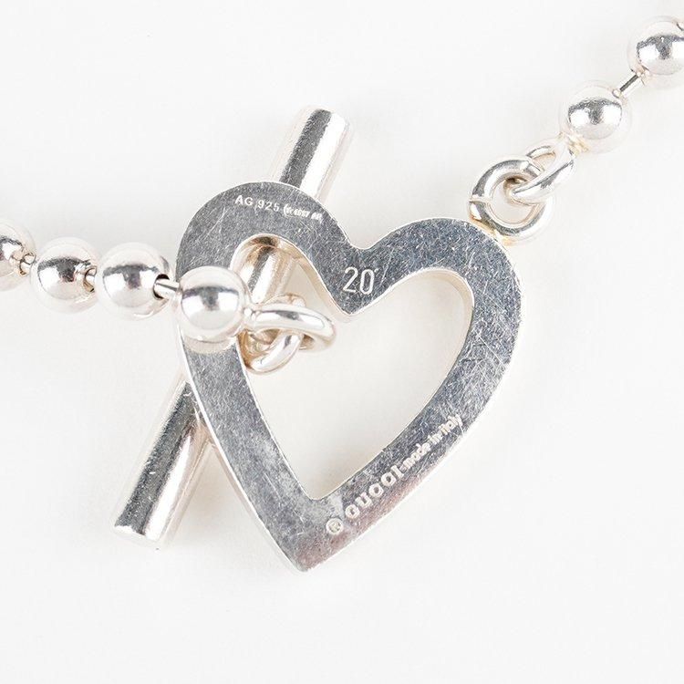 ハートボールチェーンブレスレット シルバー ヴィンテージ|グッチ