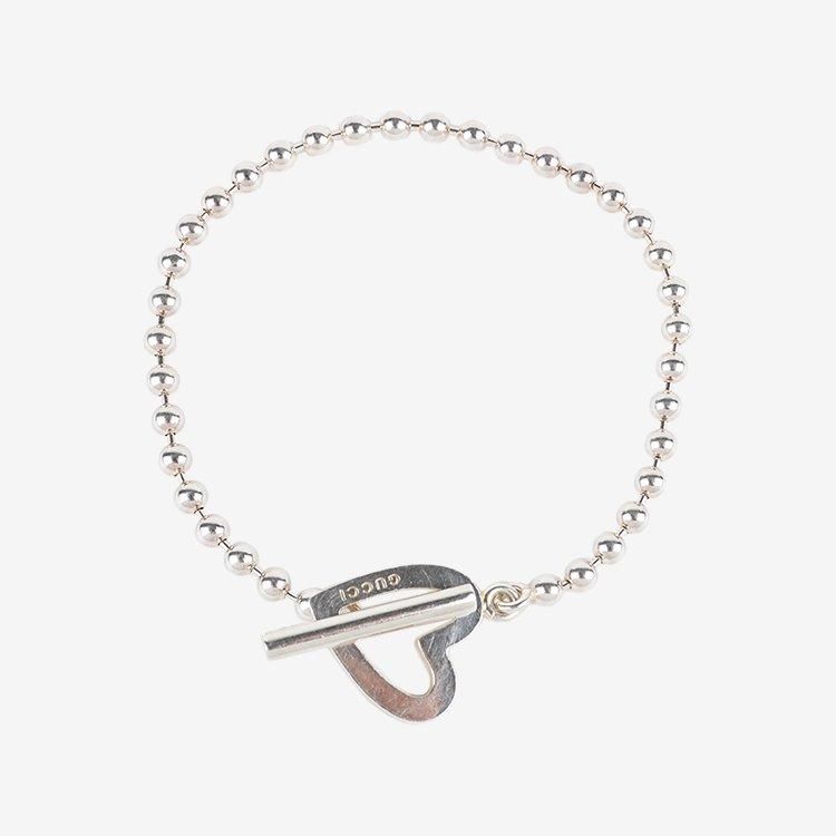 ハートボールチェーンブレスレット シルバー ヴィンテージ|グッチ