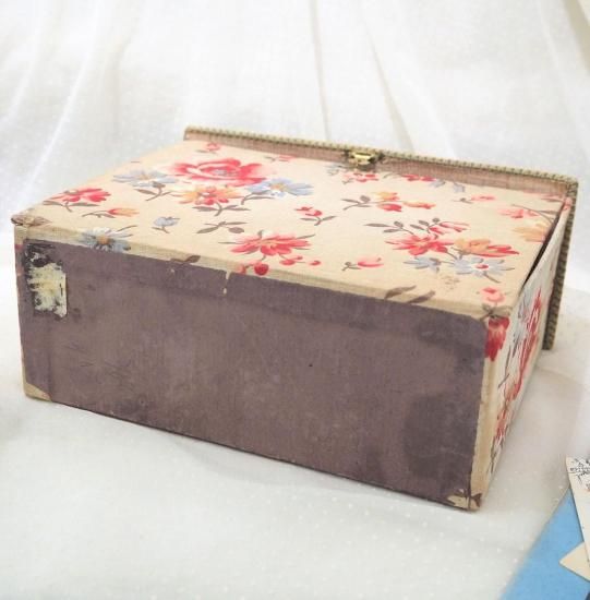 アンティーク カルトナージュ ボックス | フランス スタンド型