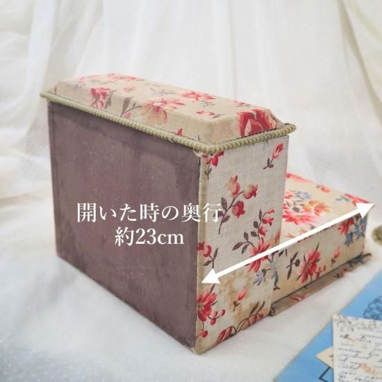 アンティーク カルトナージュ ボックス | フランス スタンド型