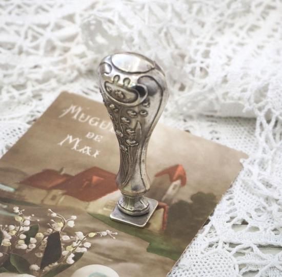 アンティーク カシェ | フランス 20世紀初頭 すずらんのカシェ