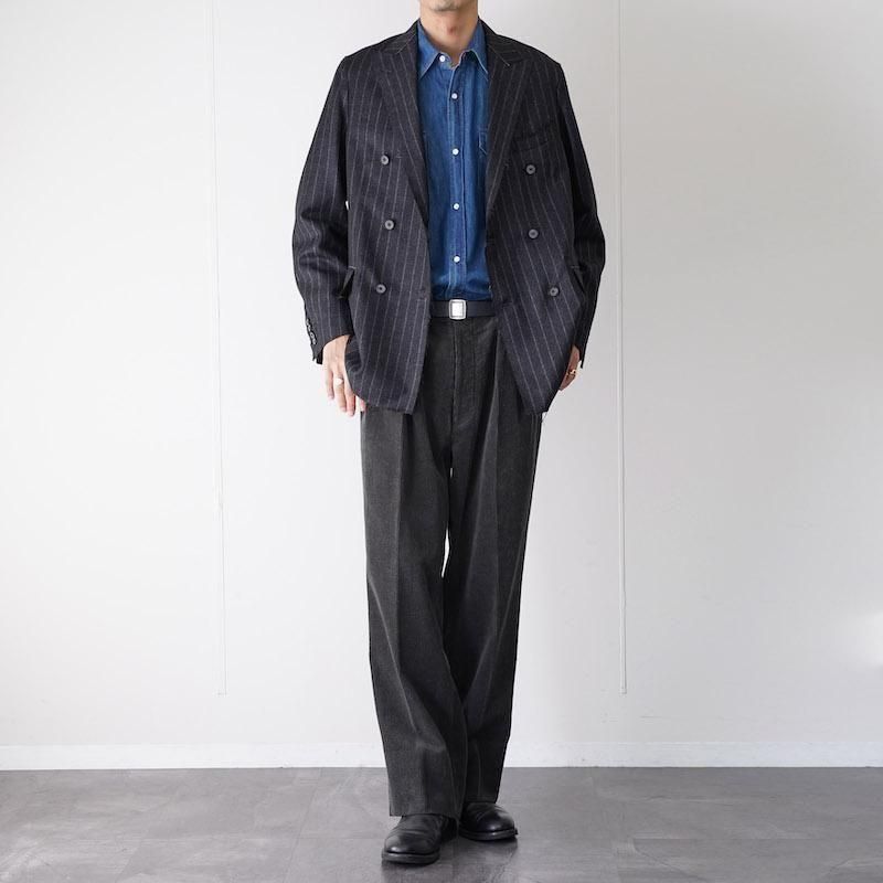 Last one】【MAATEE&SONS】ダブルキリッパ TAILORED CGRY - THIRTY