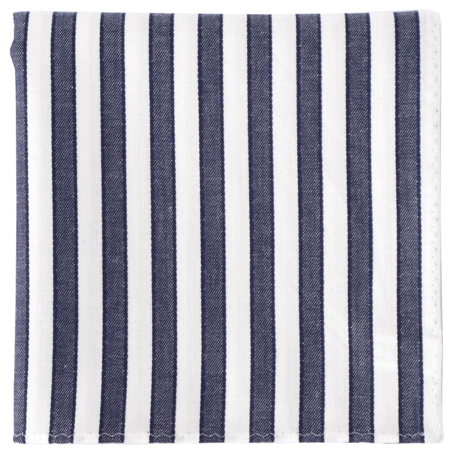 ネイビードビーストライプハンカチ | H TOKYO ハンカチ | OLD