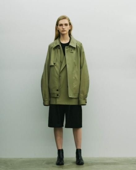 stein | シュタイン WIDE EASY SHORT TROUSERS(BLACK) / ワイド