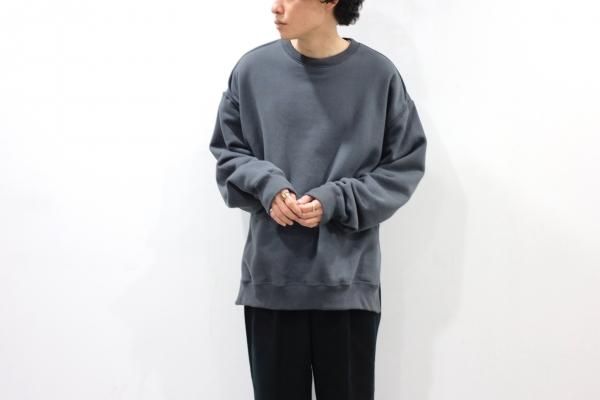 YOKE | OVERSIZED PIPING SWEAT SHIRT(CARBON BLACK) | パイピング