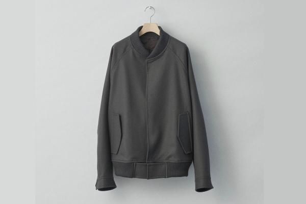 stein | シュタイン OVERSIZED MELTON STUDIUM JACKET(DARK GREY KHAKI