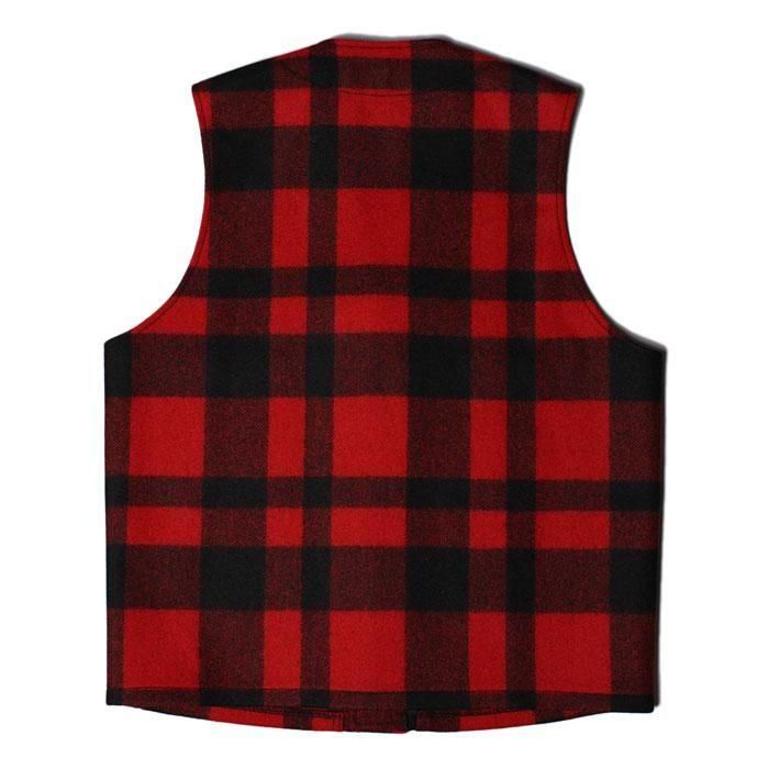 FILSON MACKINAW WOOL VEST RED/BLACK フィルソン マッキーノウール