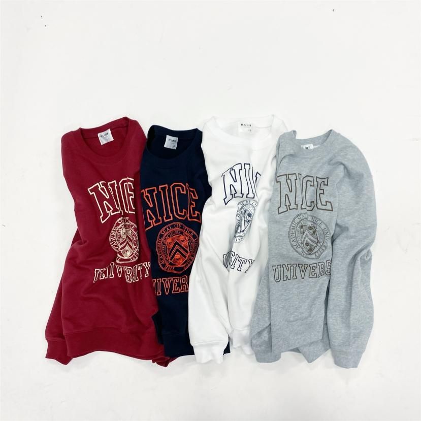 H-MYCS001】NICE カレッジ スウェット - H.UNIT